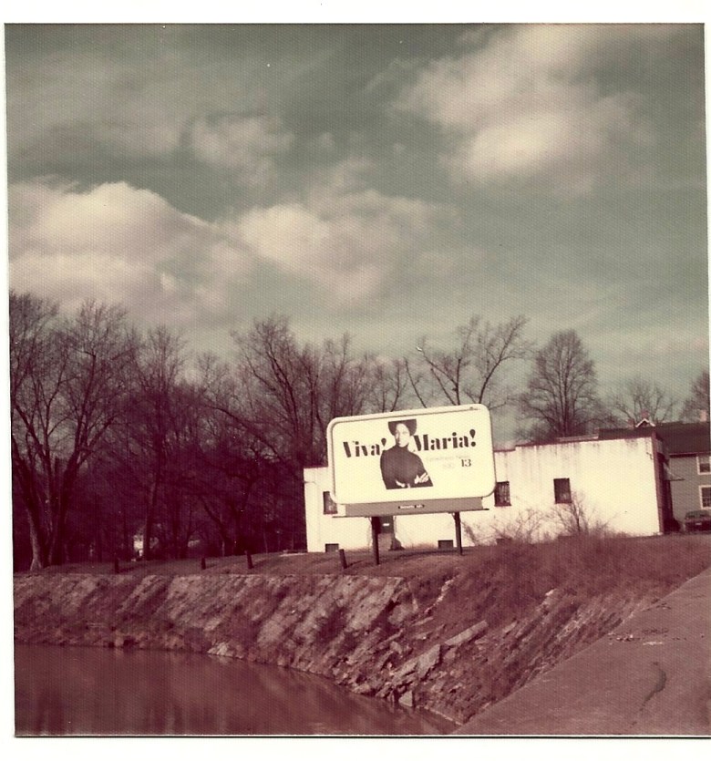 Viva Maria! Billboards scattered all across Baltimore, 1973. 