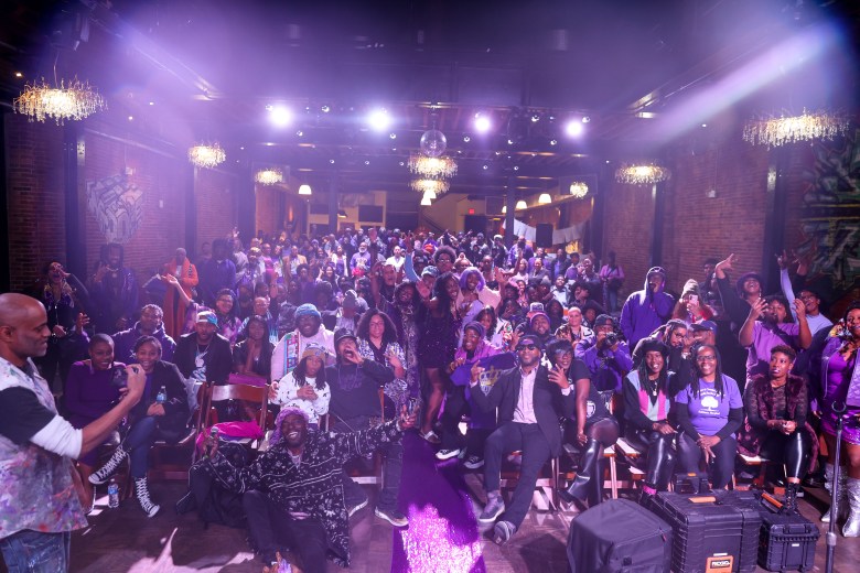 Photo of a crowd of people at an awards ceremony in Baltimore 