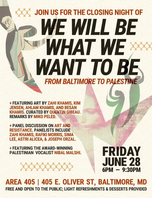 Flier for closing for art exhibition 