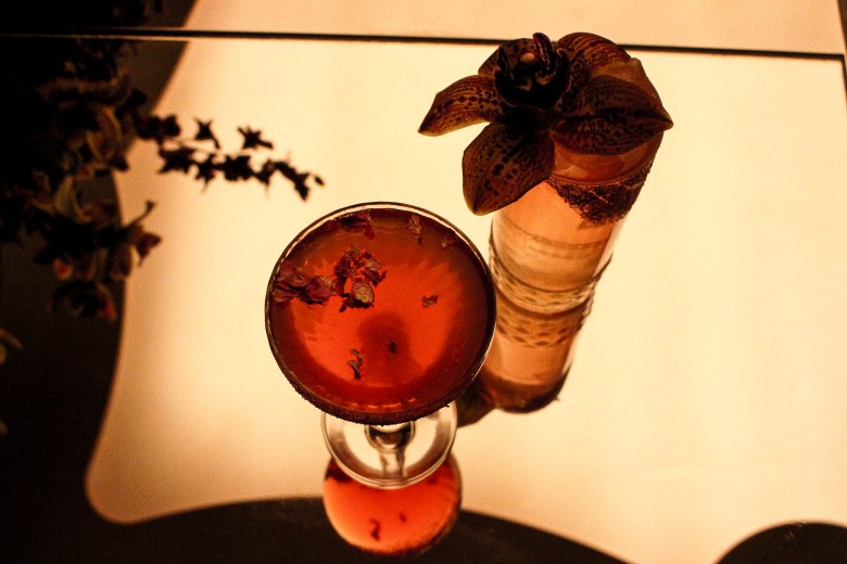 The Molly Bloom and the Blaze Boyland. Two new Valentine's Day-inspired cocktails for you to try at Blooms. Photo by Cameron Snell. 